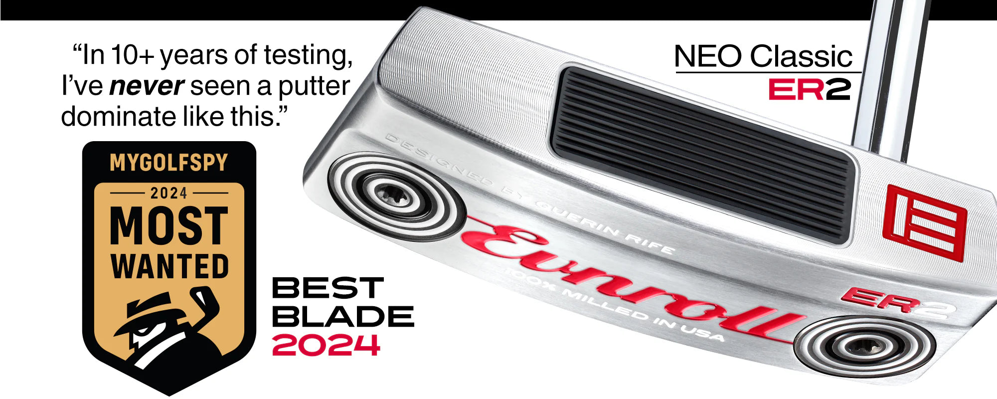 2024 Best Putters Premium Milled, Made in USA Evnroll